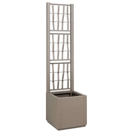 Tuin Bloempot Grijs 36 x 36 x 140 cm Polypropyleen 1