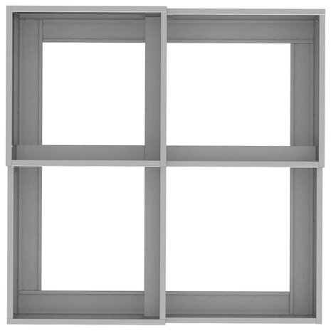 Tuin Bloempot Zilver 80 x 80 x 48 cm Roestvrij staal 8