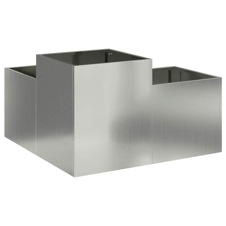Tuin Bloempot Zilver 80 x 80 x 48 cm Gegalvaniseerd staal 5