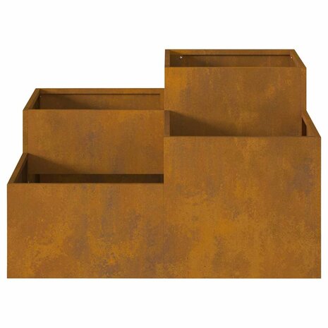 Tuin Bloempot Roestig 80 x 80 x 48 cm Cortenstaal 6