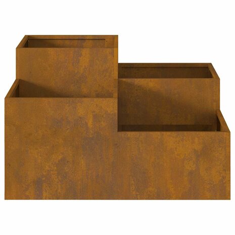 Tuin Bloempot Roestig 80 x 80 x 48 cm Cortenstaal 9