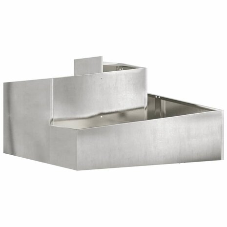 Tuin Bloempot Zilver 60 x 60 x 50 cm Roestvrij staal 2