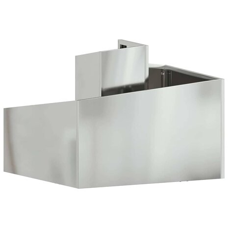 Tuin Bloempot Zilver 60 x 60 x 50 cm Gegalvaniseerd staal 7