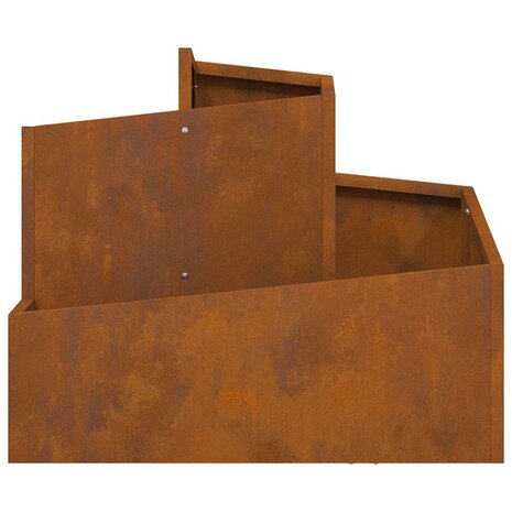 Tuin Bloempot Bruin 60 x 60 x 50 cm Cortenstaal 6