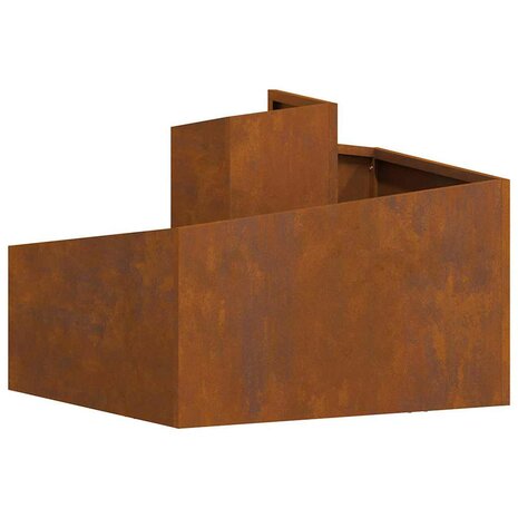Tuin Bloempot Bruin 60 x 60 x 50 cm Cortenstaal 8