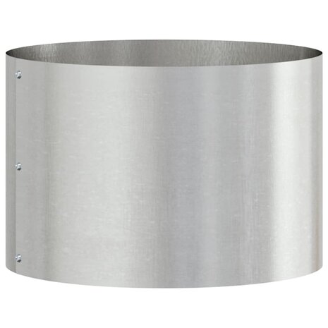 Tuin Bloempot Zilver 30 x 30 x 20 cm Roestvrij staal 2