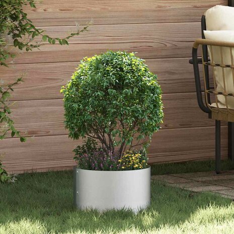 Tuin Bloempot Zilver 30 x 30 x 20 cm Gegalvaniseerd staal 1