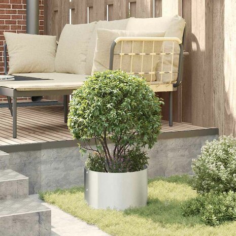 Tuin Bloempot Zilver 30 x 30 x 20 cm Gegalvaniseerd staal 4