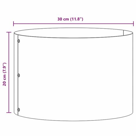 Tuin Bloempot Zilver 30 x 30 x 20 cm Gegalvaniseerd staal 7
