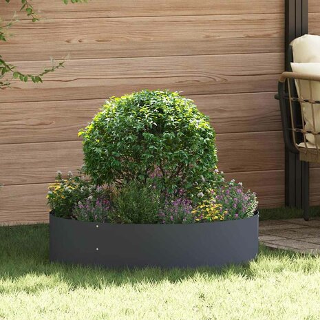 Tuin Bloempot Antraciet 80 x 80 x 20 cm Staal 1