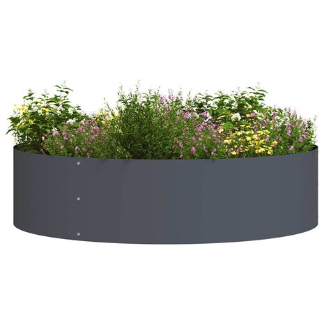 Tuin Bloempot Antraciet 80 x 80 x 20 cm Staal 3