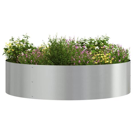 Tuin Bloempot Zilver 80 x 80 x 20 cm Gegalvaniseerd staal 3