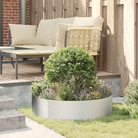 Tuin Bloempot Zilver 80 x 80 x 20 cm Gegalvaniseerd staal 4