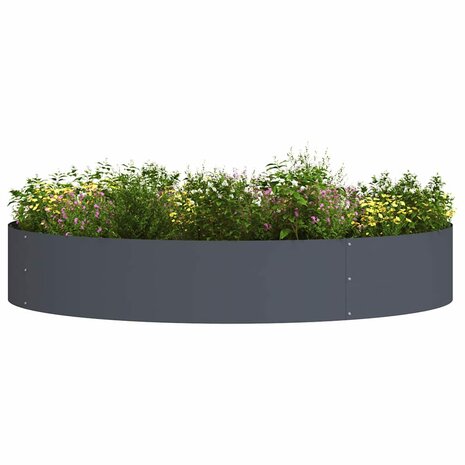 Tuin Bloempot Antraciet 120 x 120 x 20 cm Staal 3