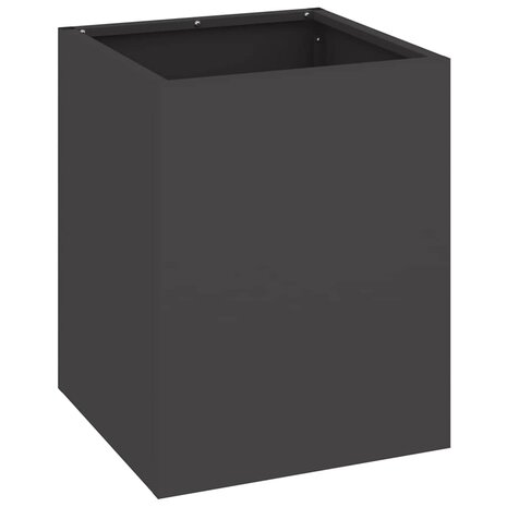 Tuin Bloempot Zwart 32 x 32 x 40 cm Koudgewalst staal 2