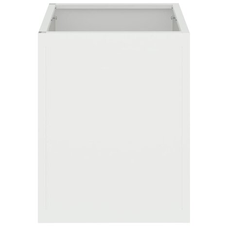 Tuin Bloempot Wit 32 x 32 x 40 cm Koudgewalst staal 6