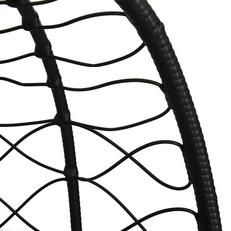 Hangstoel Eivorm zonder Steun Crème Wit van Poly Rattan 7