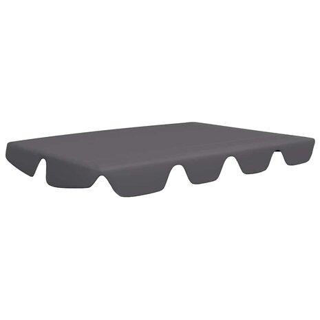 Vervangingsluifel voor schommelbank 188/168x145/110cm antraciet 2