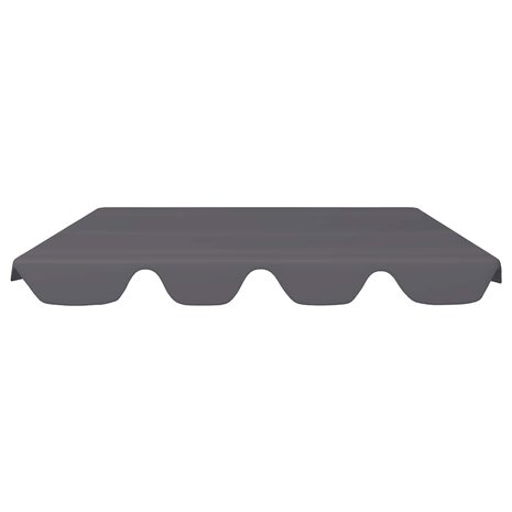 Vervangingsluifel voor schommelbank 188/168x145/110cm antraciet 3