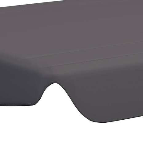 Vervangingsluifel voor schommelbank 188/168x145/110cm antraciet 5