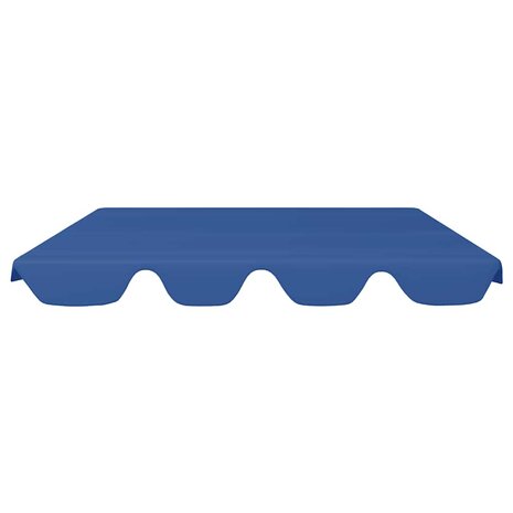 Vervangingsluifel voor schommelbank 188/168x145/110 cm blauw 3