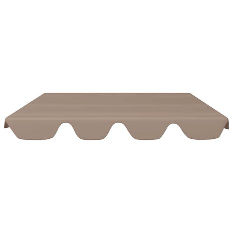 Vervangingsluifel voor schommelbank 150/130x105/70 cm taupe 3