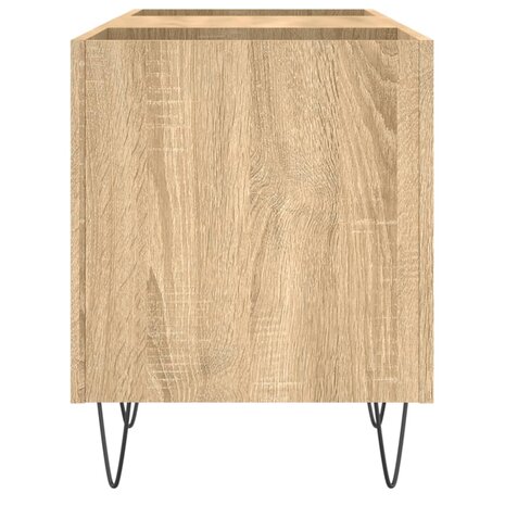 Platenkast 121x38x48 cm bewerkt hout sonoma eikenkleurig 5