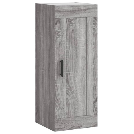 Wandkast 34,5x34x90 cm bewerkt hout grijs sonoma eikenkleurig 2