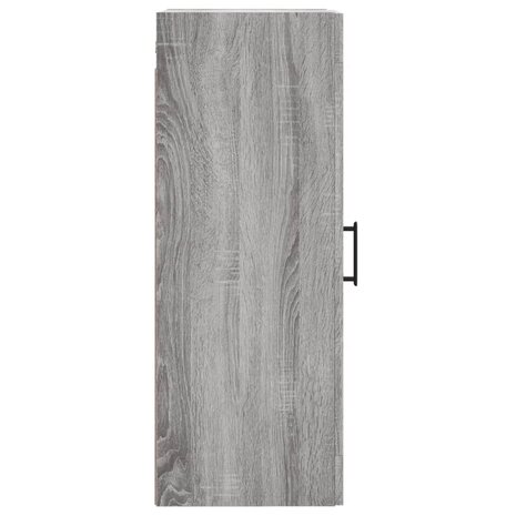 Wandkast 34,5x34x90 cm bewerkt hout grijs sonoma eikenkleurig 8