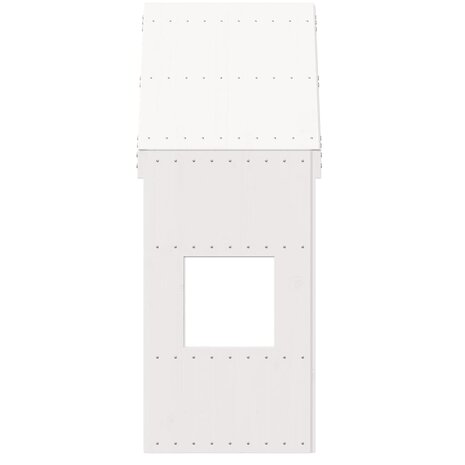 Kinderbedhuisje 55x84x132 cm massief grenenhout wit 4
