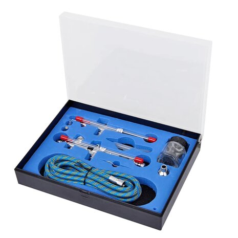 Airbrush set met 2 pistolen 2