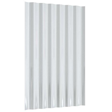 Dakpanelen 36 st 60x36 cm gegalvaniseerd staal groen 5