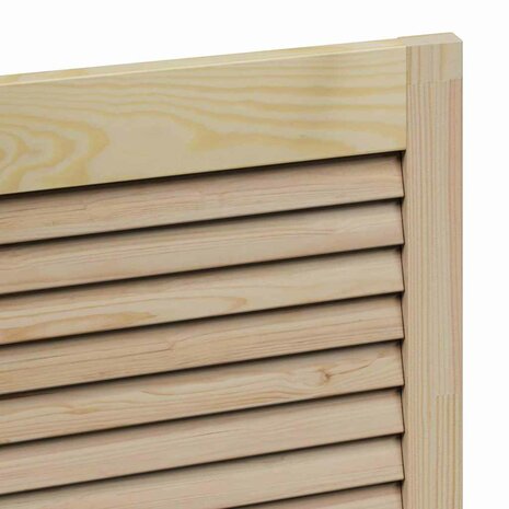 Kastdeuren 4 pcs Bruin 110 x 39.5 x 2.1 cm Massief grenenhout 8