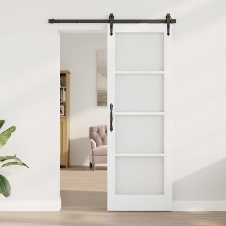 Binnendeur met Glas Wit 73.5 x 211 cm 1