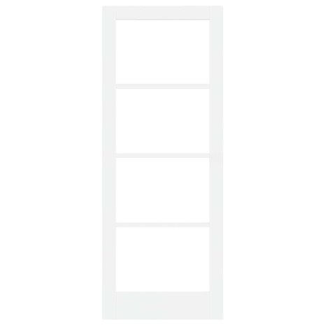 Binnendeur met Glas Wit 78 x 202 cm Massief grenenhout en glas 4