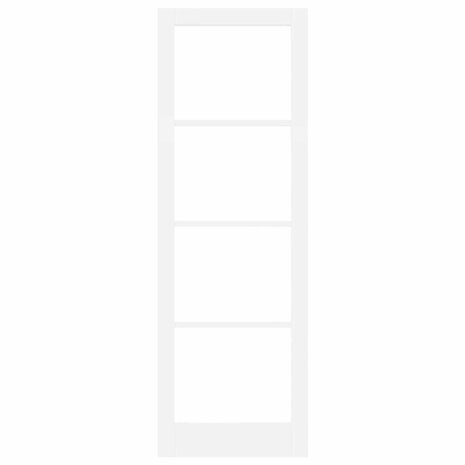 Binnendeur met Glas Wit 78 x 232 cm Massief grenenhout en glas 6