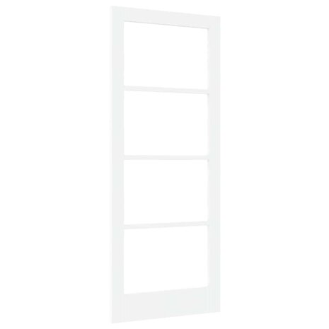 Binnendeur met Glas Wit 83 x 202 cm Massief grenenhout en glas 4