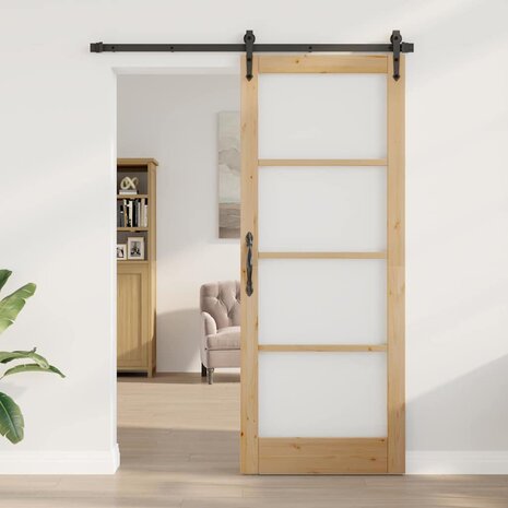 Binnendeur met Glas Bruin 83 x 211 cm 1