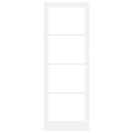 Binnendeur met Glas Wit 83 x 232 cm Massief grenenhout en glas 6