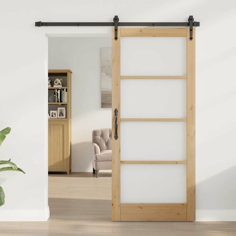 Binnendeur met Glas Bruin 86 x 198.5 cm 1