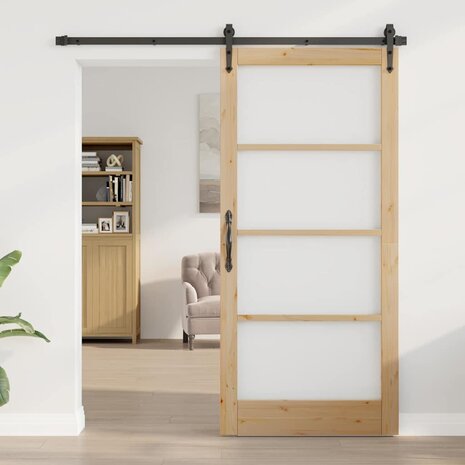 Binnendeur met Glas ORKDAL Bruin 93 x 202 cm 1