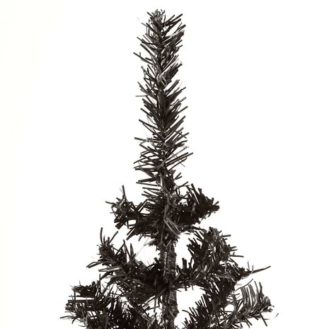 Kerstboom smal 150 cm zwart 4