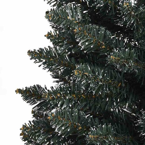 Kunstkerstboom met standaard smal 180 cm PVC groen 6