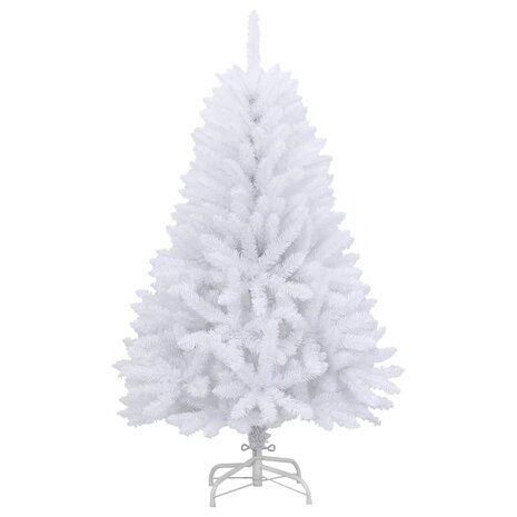 Kunstkerstboom met scharnieren en standaard 120 cm wit 2