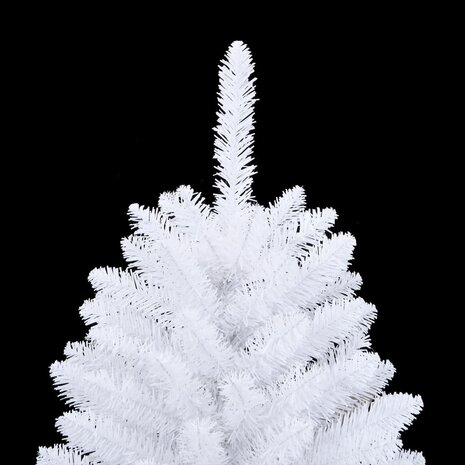 Kunstkerstboom met scharnieren en standaard 120 cm wit 5