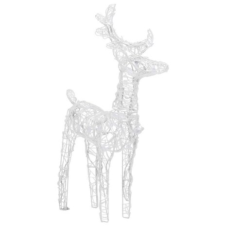 Kerstversiering rendieren en slee 160 LED&apos;s 130 cm acryl 5