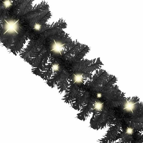 Kerstslinger met LED-lampjes 20 m zwart 4