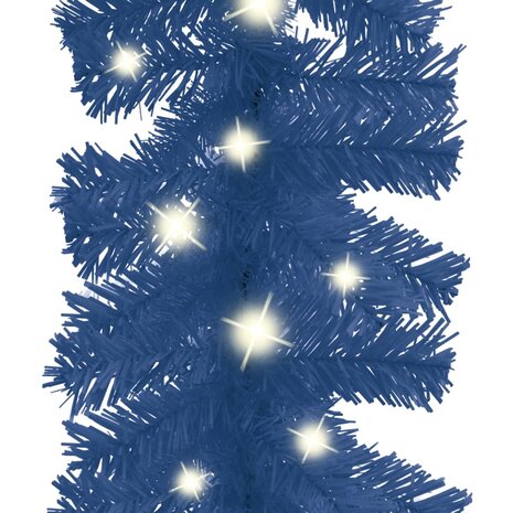 Kerstslinger met LED-lampjes 10 m blauw 4
