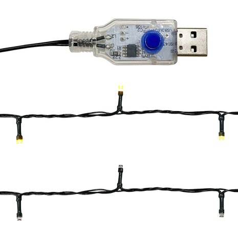 Kerstslinger met LED-lampjes 20 m roze 7