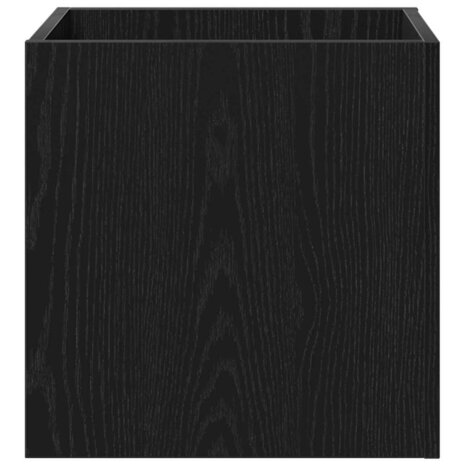 Halmeubelset 5 pcs Zwarte eik, Zilver 80 x 30.5 x 40 cm 8